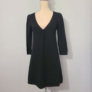 Leon Max by‎ Max Studio Limited Edition 100% Cashmere Sweater Black Dress Small